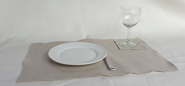 Platzset aus Leinen, Farbe: natur